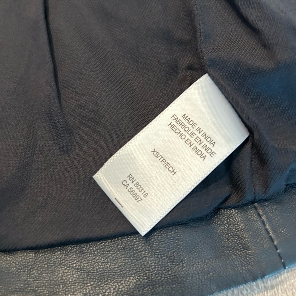 Crinkle Authentic Leather Blazer - image 5